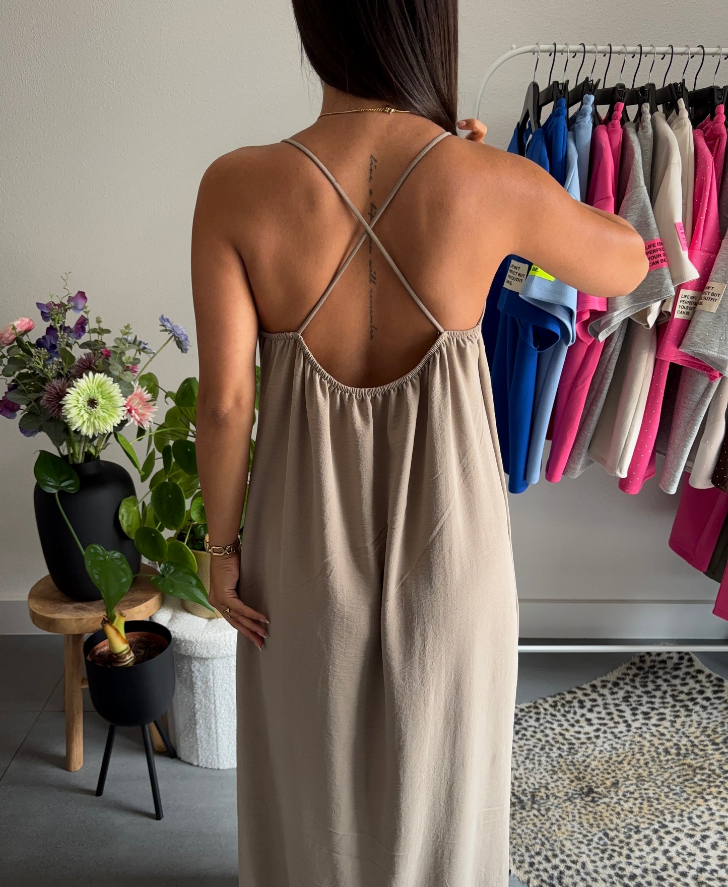 Zandhorizon maxi jurk