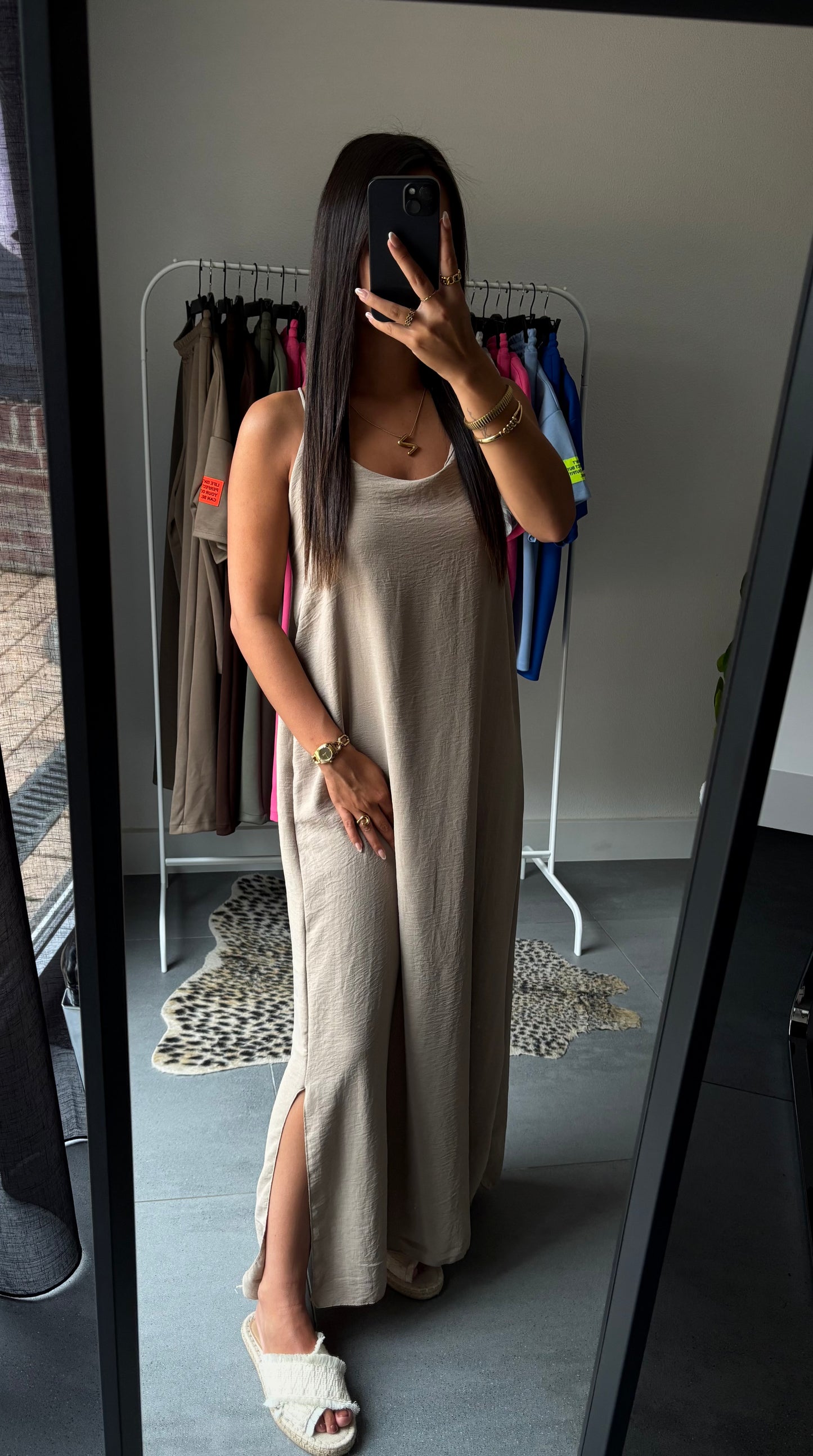 Zandhorizon maxi jurk