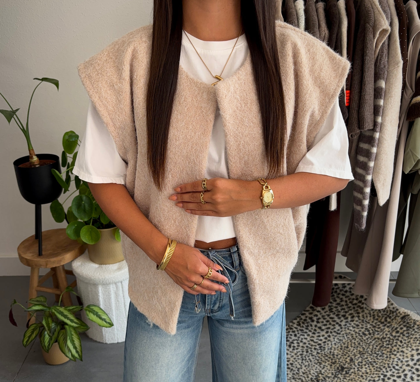 Cozy chic gilet