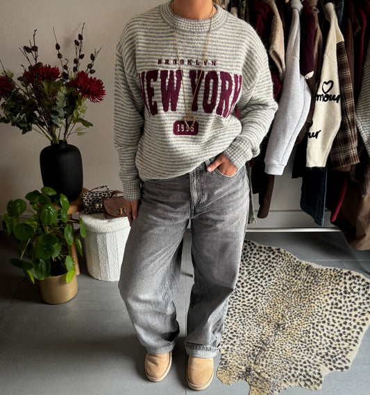 Brooklyn New York knit trui