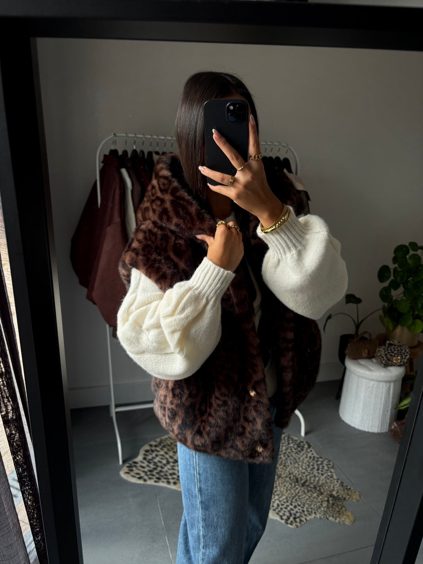 Wild luxe faux fur gilet