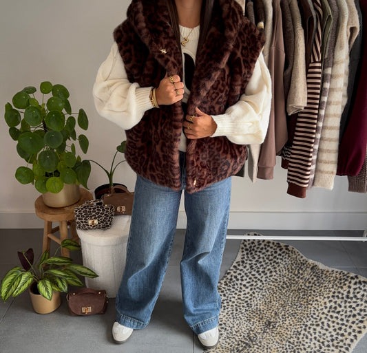 Wild luxe faux fur gilet
