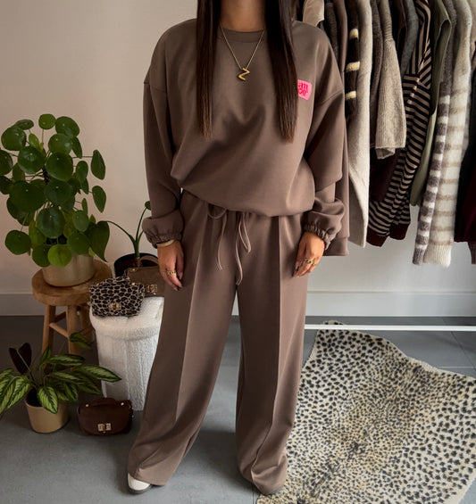 Amour joggingset (taupe)