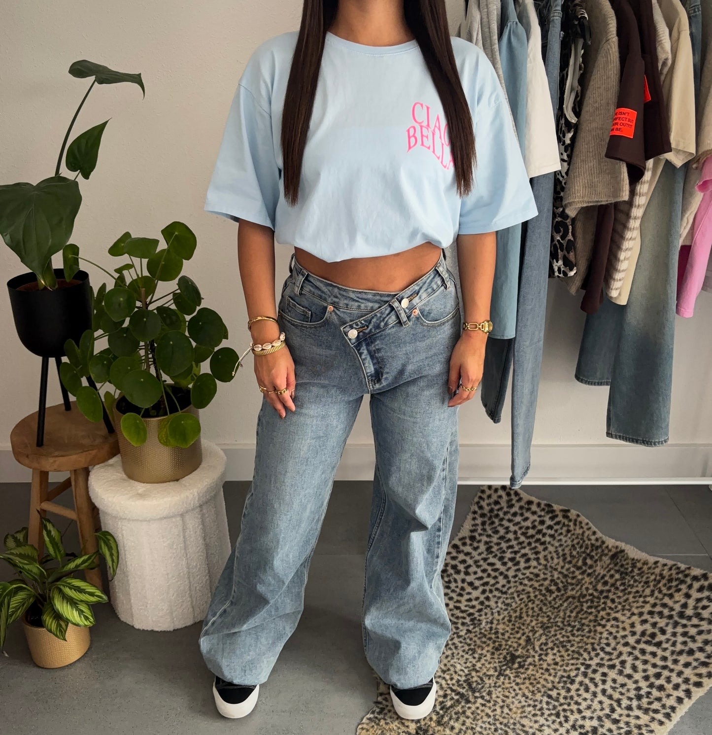 Ciao bella t-shirt (blauw)