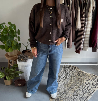 Love love knit vest (bruin)