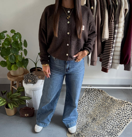 Love love knit vest (bruin)