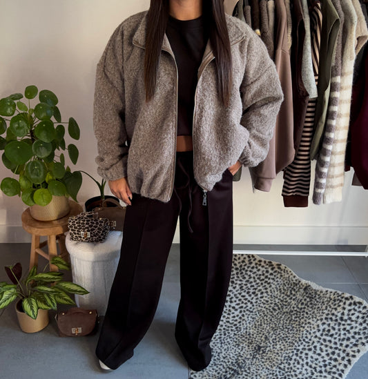 Fluffy teddy jacket