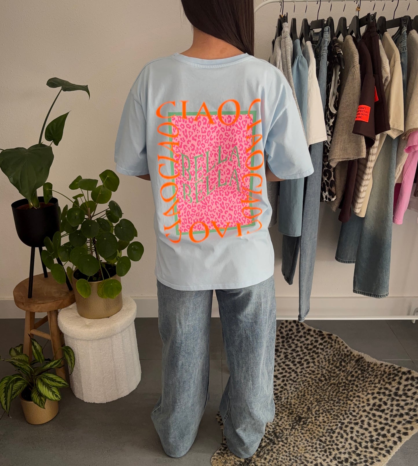 Ciao bella t-shirt (blauw)