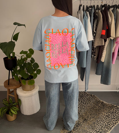 Ciao bella t-shirt (blauw)