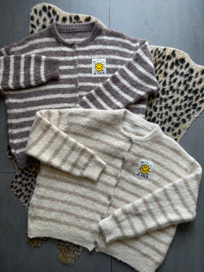 Happy stripes vest (beige)