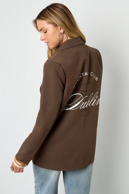 Cocktail Club Blazer (bruin)
