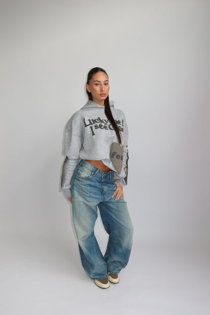 Lucky feel oversized hoodie