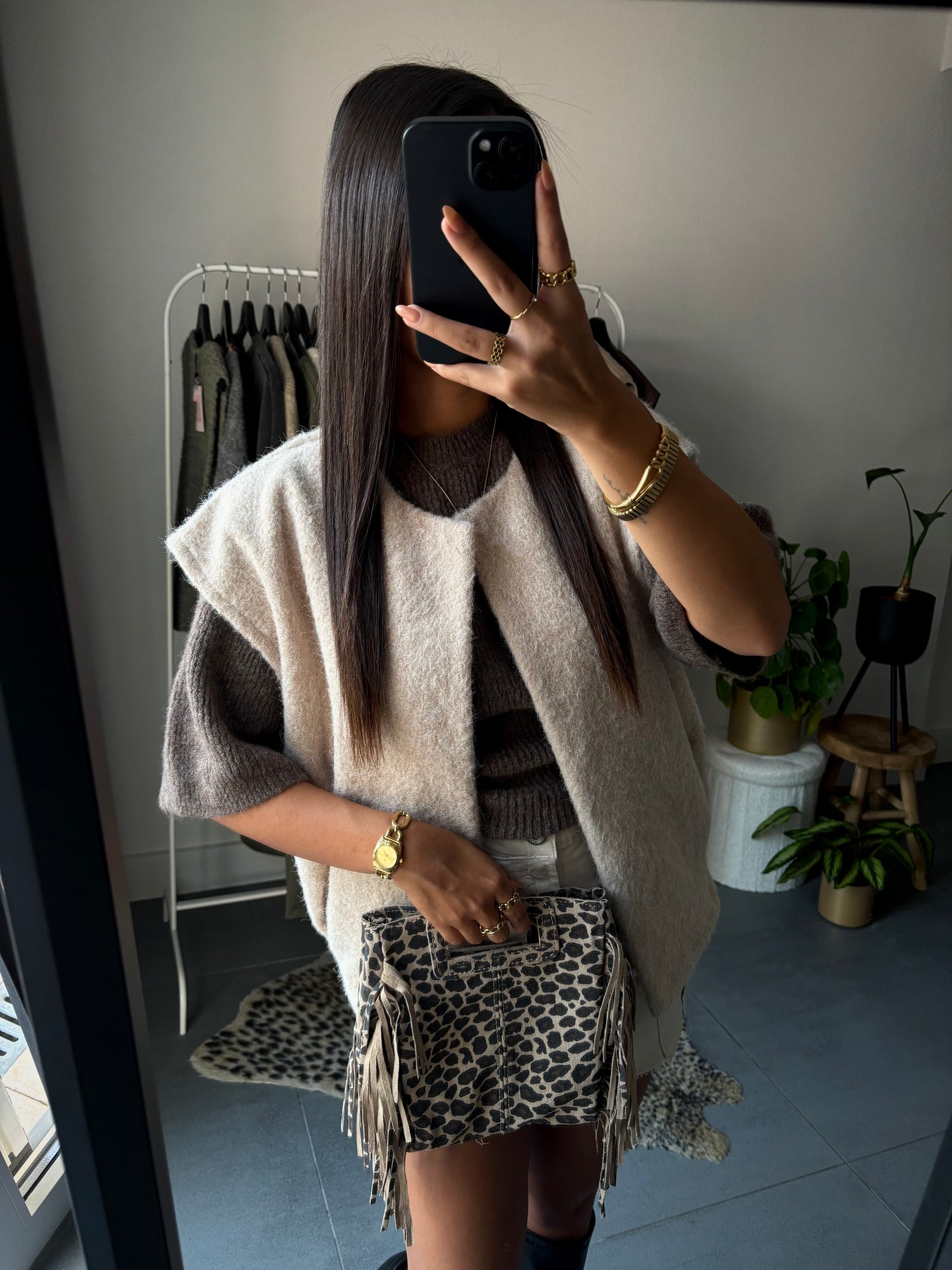 Cozy chic gilet