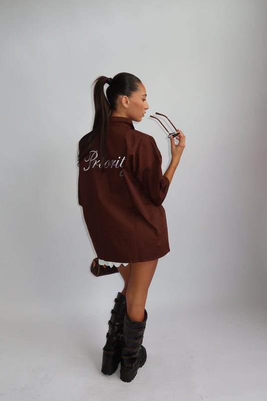 Priority oversized shirt jacket