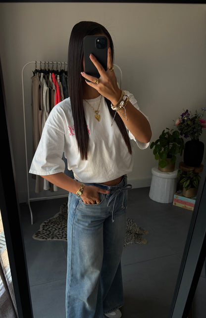 Out of office t-shirt (Wit)