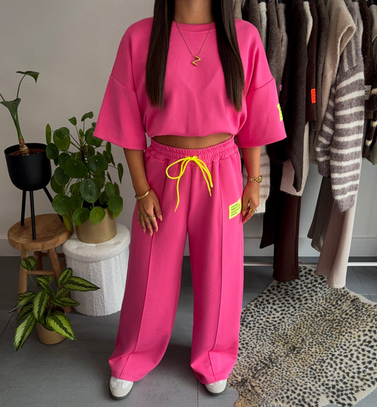 Bold contrast set lang (roze)