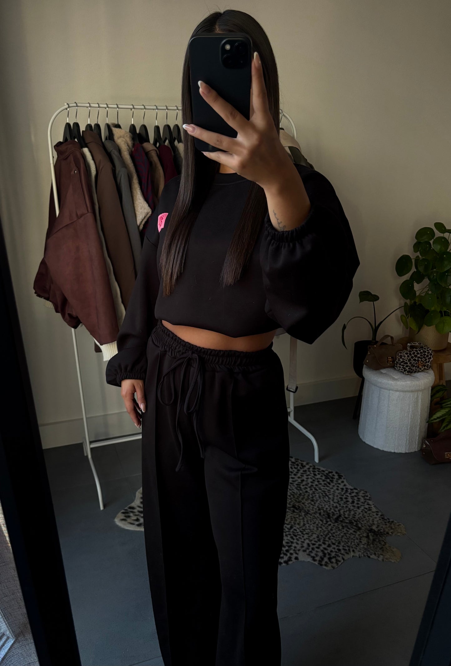 Amour joggingset (zwart)