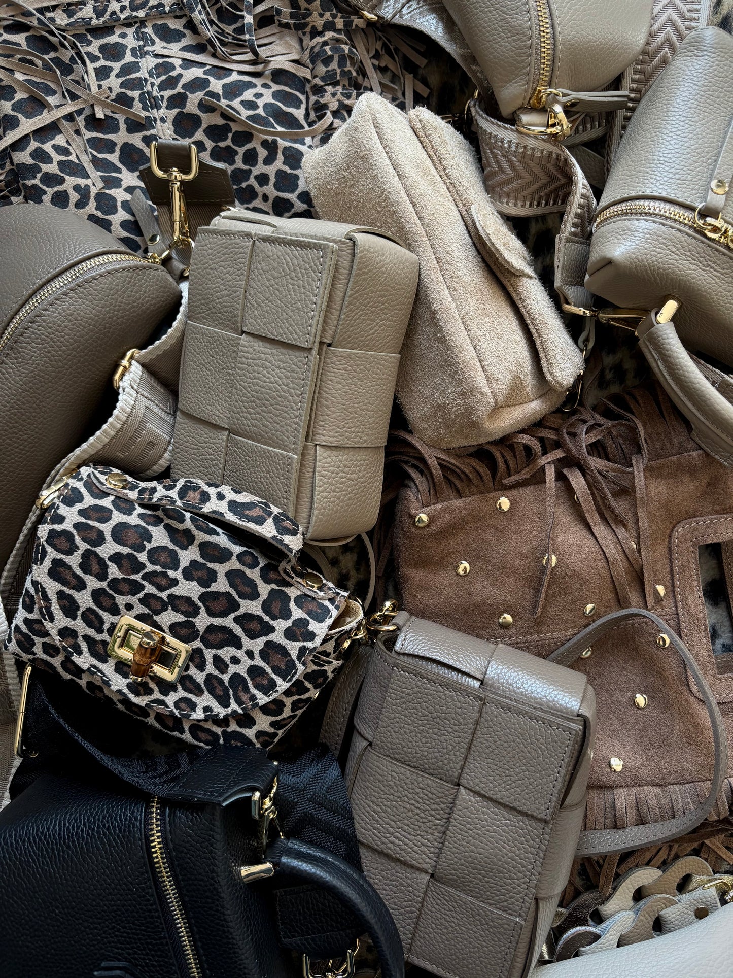 Braided elegance tas (beige)
