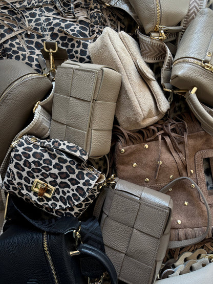 Braided elegance tas (beige)