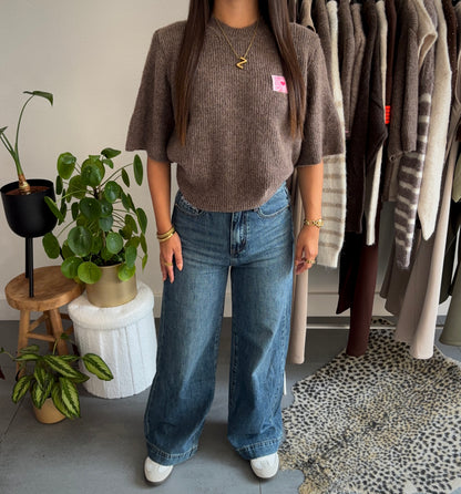 Heartlight knit trui (bruin)