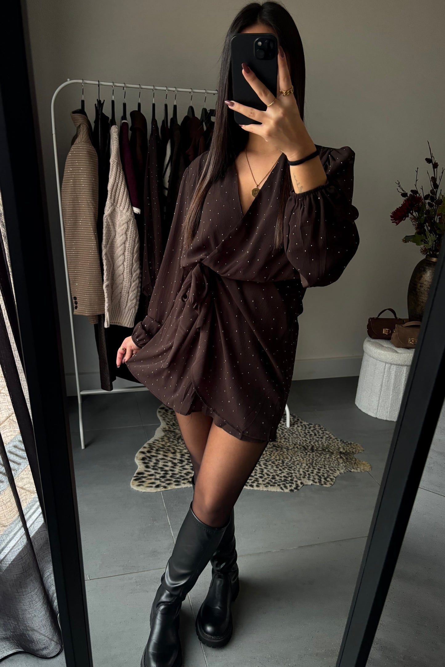 Dazzle wrap dress