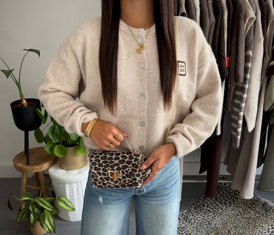 Love love knit vest (beige)