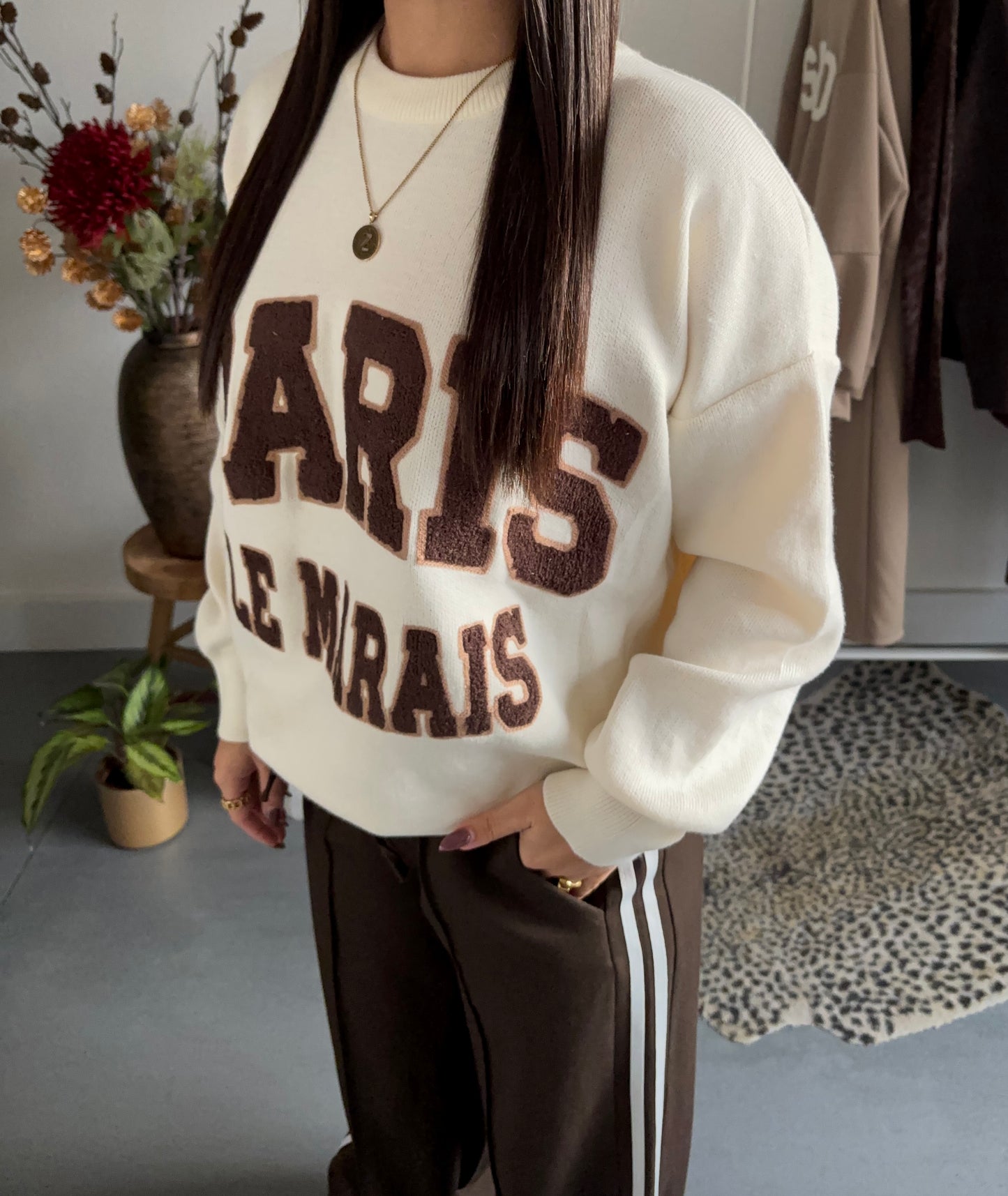 Paris le marais teddy knit