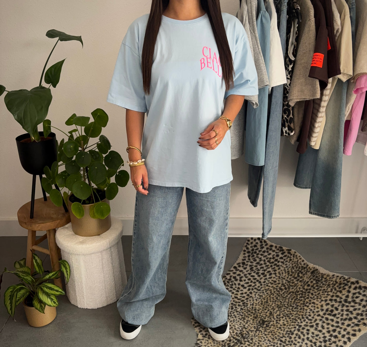 Ciao bella t-shirt (blauw)
