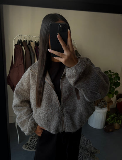Fluffy teddy jacket