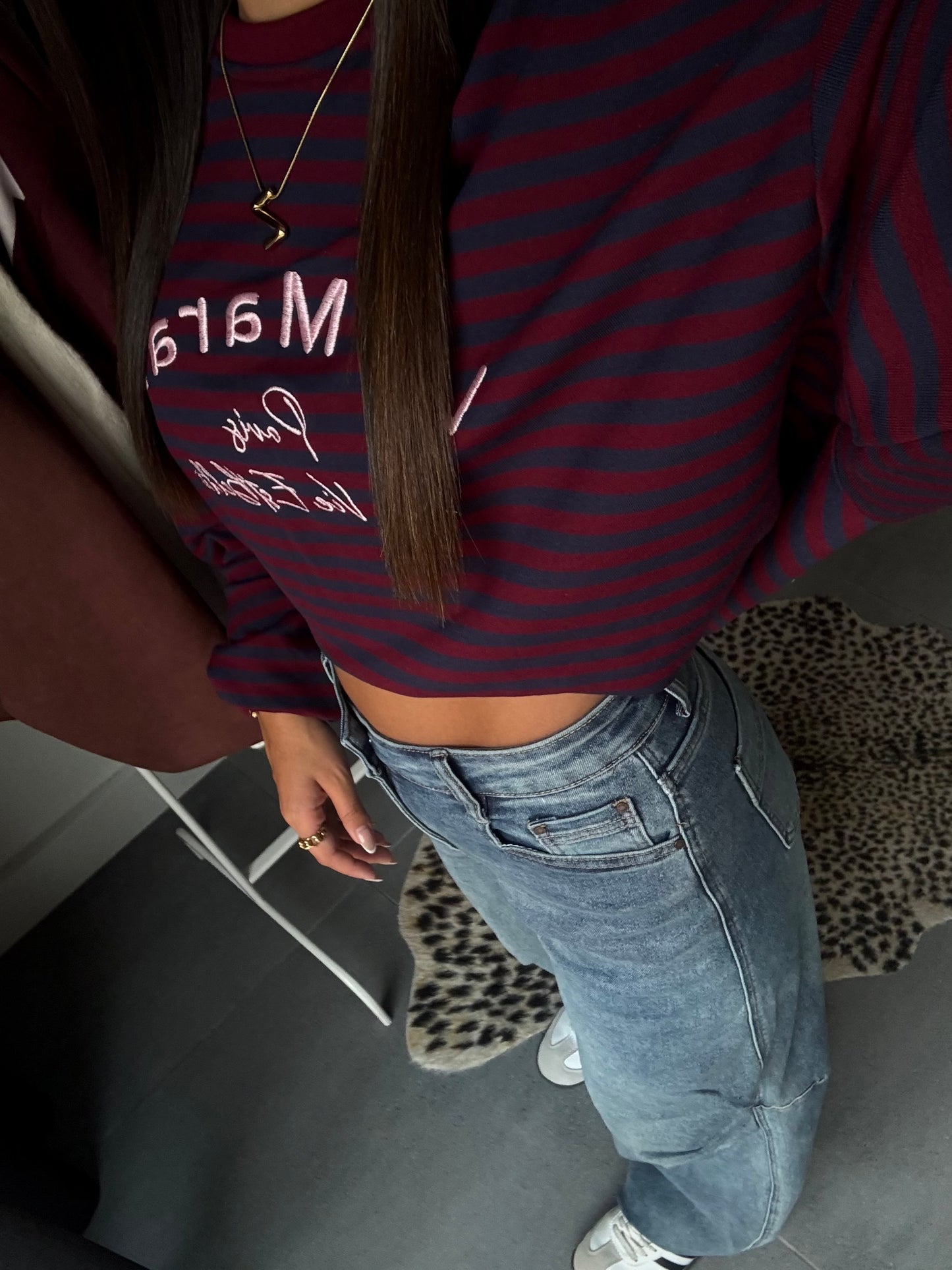 Balloon fit denim jeans