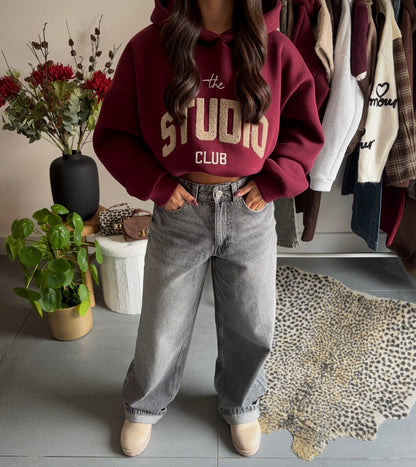 Studio club hoodie (bordeaux)