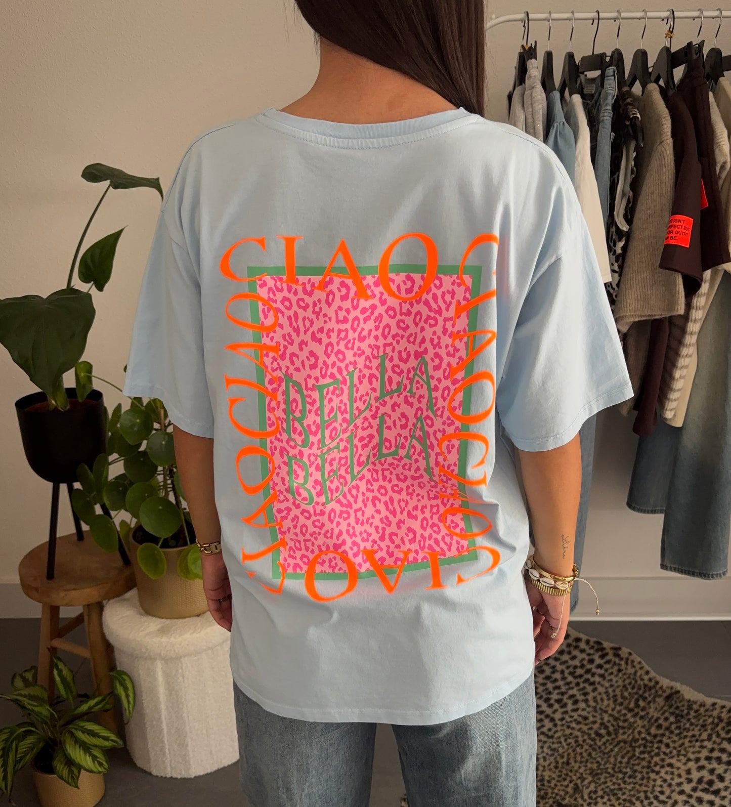 Ciao bella t-shirt (blauw)